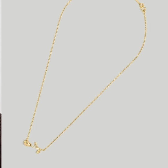 Madewell vintage gold rose pendant necklace - Picture 3 of 5